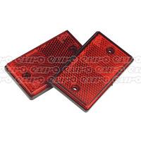 TB24 Reflex Reflector Red Oblong Pack of 2