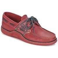 TBS GLOBEK men\'s Boat Shoes in red