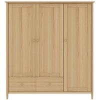 TCH Anais Oak Hanging Wardrobe - Triple