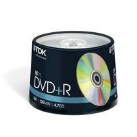 TDK T19444 DVD+R 16x 50 Piece Cakebox