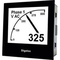 TDE Instruments Digalox DPM72-AVP Graphical DIN-panelmeter for Voltage and Ampere with USB interface TDE Instruments Dig