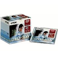 tdk dvd rw 4 7gb 120min 4x 10pk jewel case