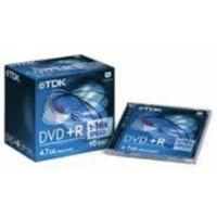 TDK DVD+R 4, 7GB 120min 16x printable 10pk Jewel Case