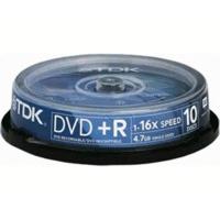 TDK DVD+R 4, 7GB 120min 16x 10pk Spindle