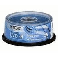 TDK DVD-R 4, 7GB 120min 16x 25pk Spindle