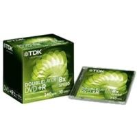 TDK DVD+R DL 8, 5GB 240min 8x 10pk Jewel Case