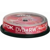 tdk dvdrw 4 7gb 120min 4x 10pk spindle