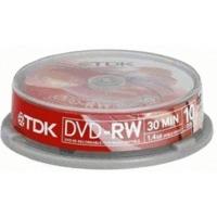 TDK DVD-RW Mini 1, 46GB 30min 2x 10pk Spindle