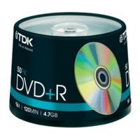 TDK DVD+R 4, 7GB 16x 50pk Spindle