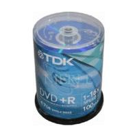 TDK DVD+R 4, 7GB 120min 16x 100pk Spindle