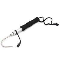 Telescopic Retractable Fish Gaff Stainless Sea Fishing Spear Hook Tackle with Soft EVA Handle