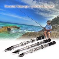 Telescopic Carbon Fiber Fishing Rod Retractable Fishing Pole Travel Fishing Rod Kit