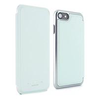 Ted Baker AW16 SHANNON Mirror Folio Case for iPhone 7 - Pale Green/Silver