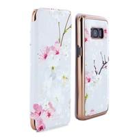 Ted Baker SS17 BROOK Mirror Folio Case for Samsung Galaxy S8 - Oriental Blossom