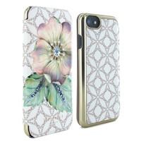 ted baker ss17 mavis mirror folio case for iphone 7 gem gardens cream