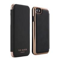 Ted Baker SHANNON Mirror Folio Case for iPhone 7 - Black/Rose Gold