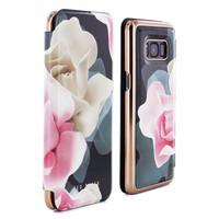 Ted Baker AW16 KNOWANE Mirror Folio Case for Samsung Galaxy S8 - Porcelain Rose (Black)