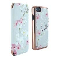 Ted Baker SS17 BROOK Mirror Folio Case for iPhone 7 - Oriental Blossom