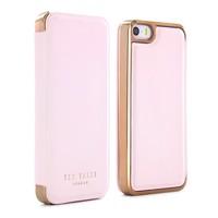 Ted Baker SS16 SHAEN Mirror Folio Case for iPhone SE - Nude/Rose Gold