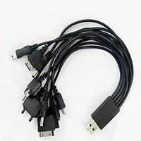 Ten in One Mobile USB Charging Cable Drag Ten Computer USB Cable