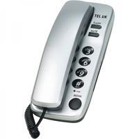 Tel UK 18035S Two Piece Telephone Sorrento with Hearing Aid Compatibility Silver