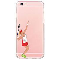 Tennis Beauty Pattern Cartoon PC Hard Case For Apple iPhone 6s Plus 6 Plus iPhone 6s 6 iPhone SE 5s 5