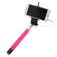 Telescoping Extending Cable Take Pole Selfie Monopod Stick Holder Remote Button with Clip 7.9\