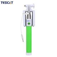 TESCAT TS900 Wire Shaft Telescoping Extending Selfie Monopod Stick Holder Remote Button with Clip 8\