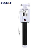 TESCAT TS900 Wire Shaft Telescoping Extending Selfie Monopod Stick Holder Remote Button with Clip 8\