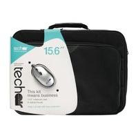 Techair 15.6 Inch Black Bag And Silver / Black Optical Mouse