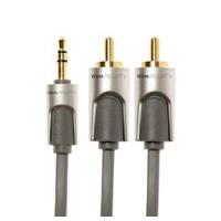 techlink wiresacuity 35mm stereo plug to 2 x rcaphono plugs