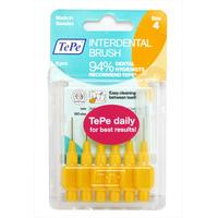 tepe interdental brush yellow size 4 6pcs