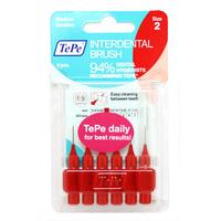 tepe interdental brush red size 2 6pcs