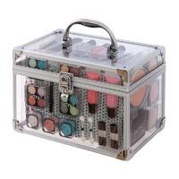 Technic Medium Clear Train Case with Cosmetics