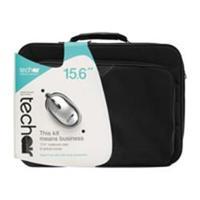 Techair 15.6 Black Bag and Siver Optical Mouse