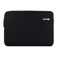 Techair 13.3 BLACK SLEEVE WITH A CONTRASTING FAUX FUR YELLOW LINER