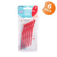 Tepe Angled Interdental Brush Red - 6 Pack