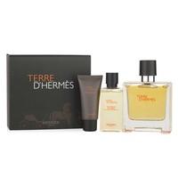 Terre D\'Hermes by Hermes Pure Perfume Natural Spray 75ml, Shower Gel 40ml & Aftershave Balm 15ml