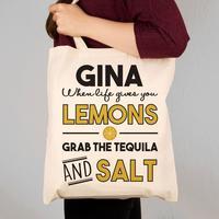 Tequila Themed Custom Made Tote Bag