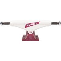 Tensor Mag Light Regular Flick Skateboard Trucks - White/Crimson