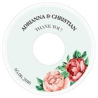 Tea Rose Diecut CD Label