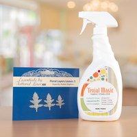 Terial magic Fabric Spray with Tattered Lace Floral Layers Leaves 402054