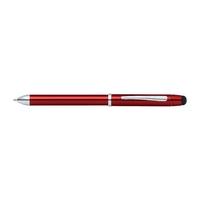 Tech3+ Engraved Translucent Red Multifunction Pen