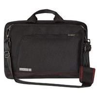 Tech Air 13.3 Ultrabook Attache 2 Compartment Fur Lining Shoulder Strap Black Lifetime Warranty