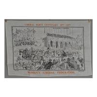 Tea Towel - Liberal Party Centenary 1877-1977