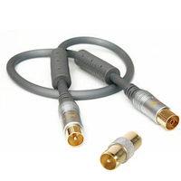 Techlink 680081 0.5m Flat Cable Scart Lead Gold Plated OFC Wires CR