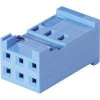 TE 281839-6 HE13/HE14 Crimp Housing 2 x 3P Blue