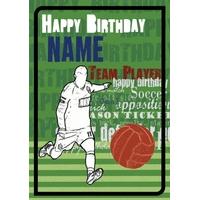 Team Player | Personalised Birthday Card