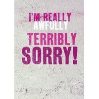 terribly sorry sorry card