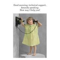Technical Support | Funny Personalised Card